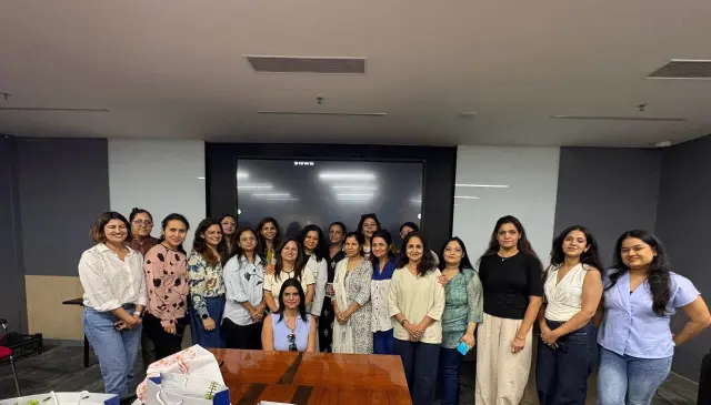 Dr. Shilpi Sharma with the Women's Team at a Workshop