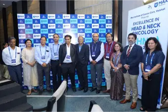Dr. Shilpi Sharma with the Max Hospital Team