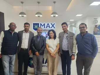 Dr. Shilpi Sharma with the Max Healthcare Team