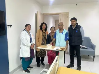 Dr. Shilpi Sharma with a Patient